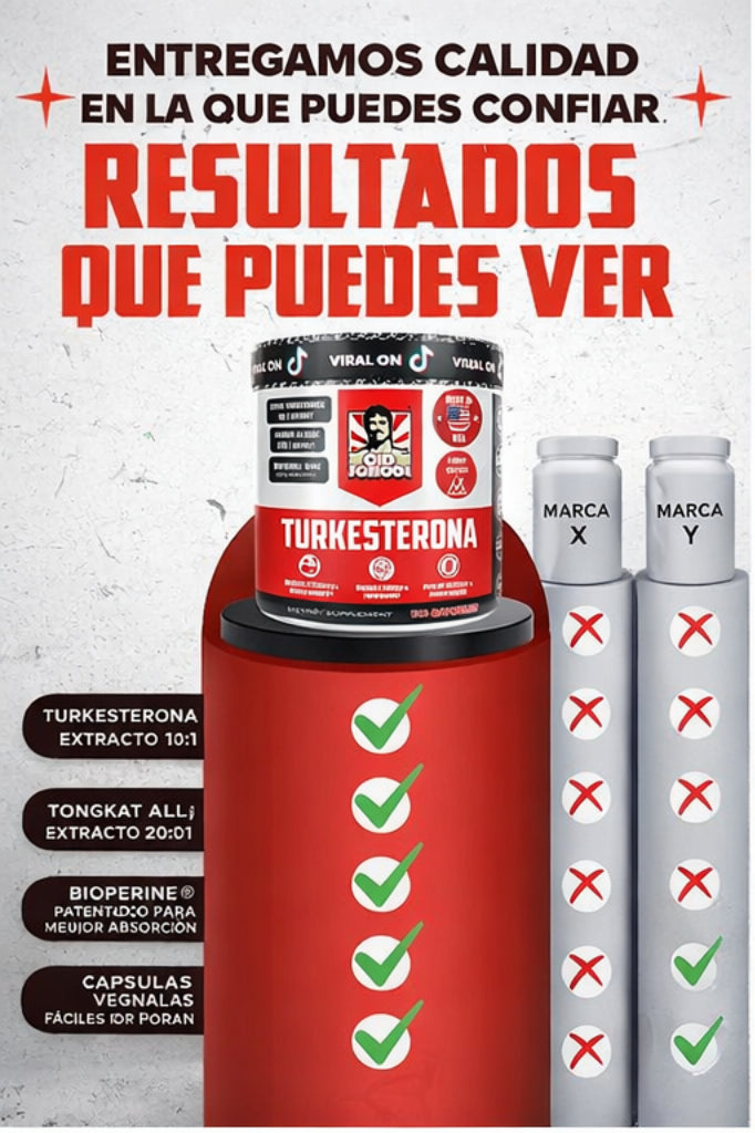 Turkesterona Premium – Fuerza, Masa Muscular y Recuperación Natural