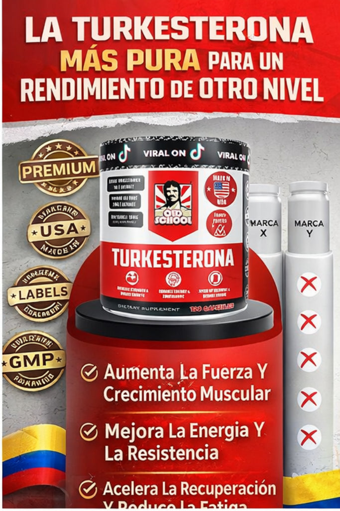 Turkesterona Premium – Fuerza, Masa Muscular y Recuperación Natural